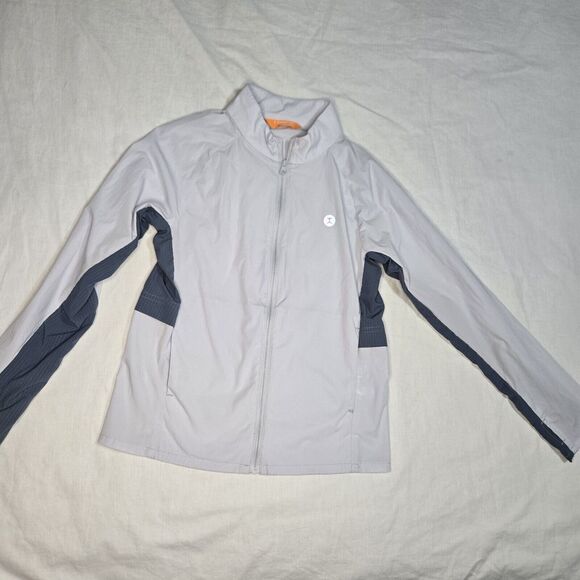 Moody Tiger Tech Jacket Youth Girls 130(sz 7) White  Zip  Athletic Small Spot‎ - Picture 8 of 9